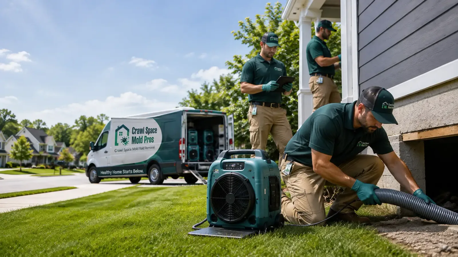 Crawl Space Mold Removal in Mystic, IA